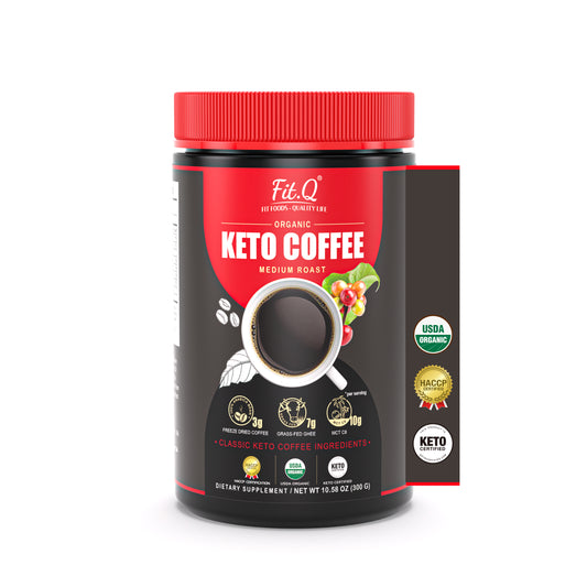 Fit.Q Organic KETO Coffee Freeze-dried Coffee&Ghee Powder&MCT Oil C8